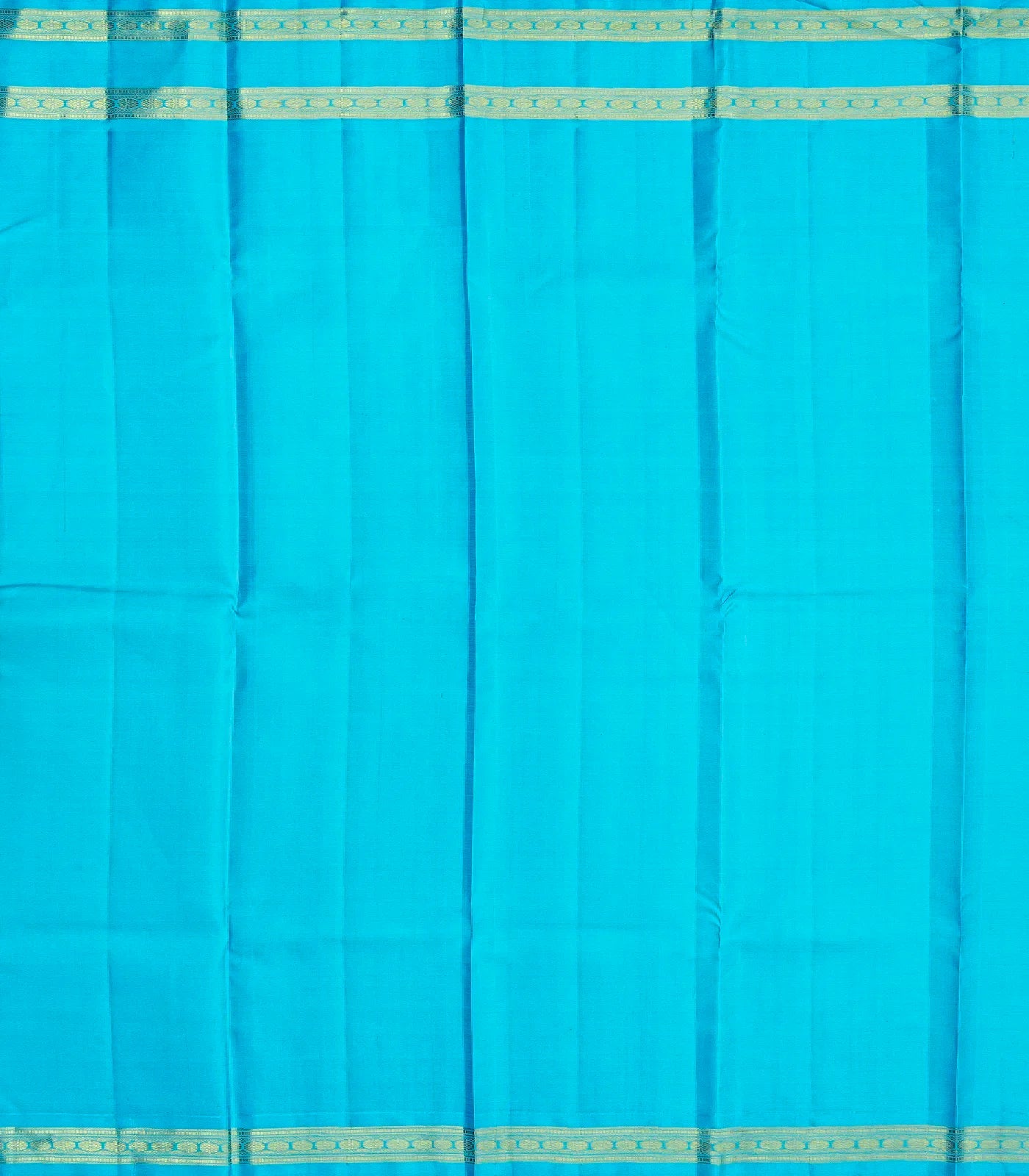 Pink Handloom Kanchipuram Korvai Silk Saree With Turquoise Border