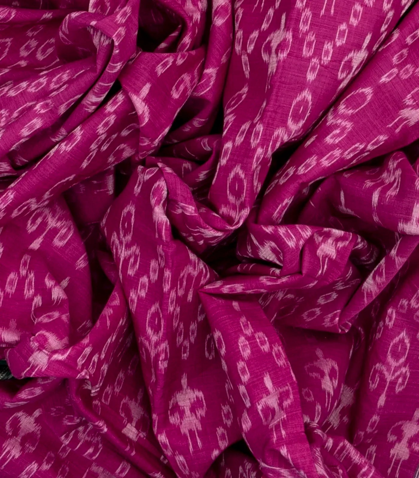 Pink Orissa Cotton Saree With Tie & Dye And Floral Motifs