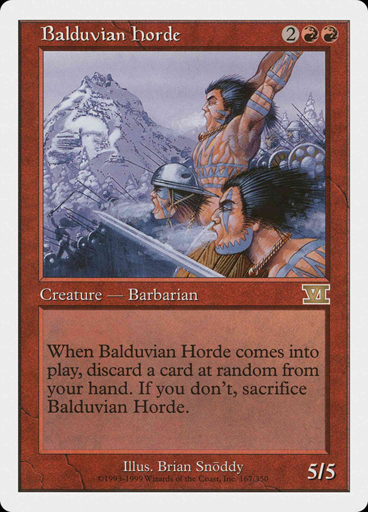 Balduvian Horde [167] [Classic Sixth Edition] [Non-Foil]