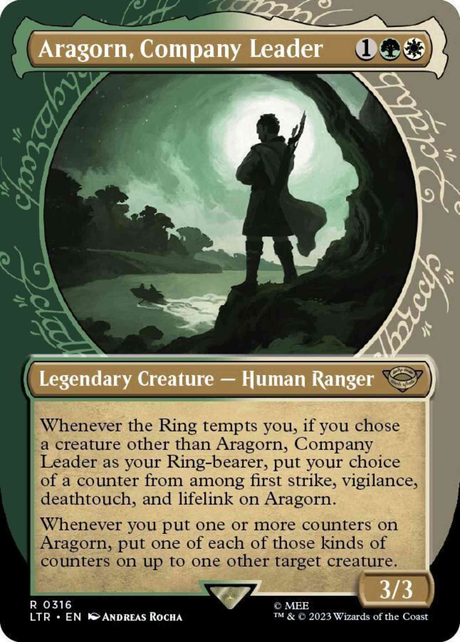 Aragorn, Company Leader [316] [Ring Showcase] [The Lord of the Rings: Tales of Middle-earth] [Non-Foil]