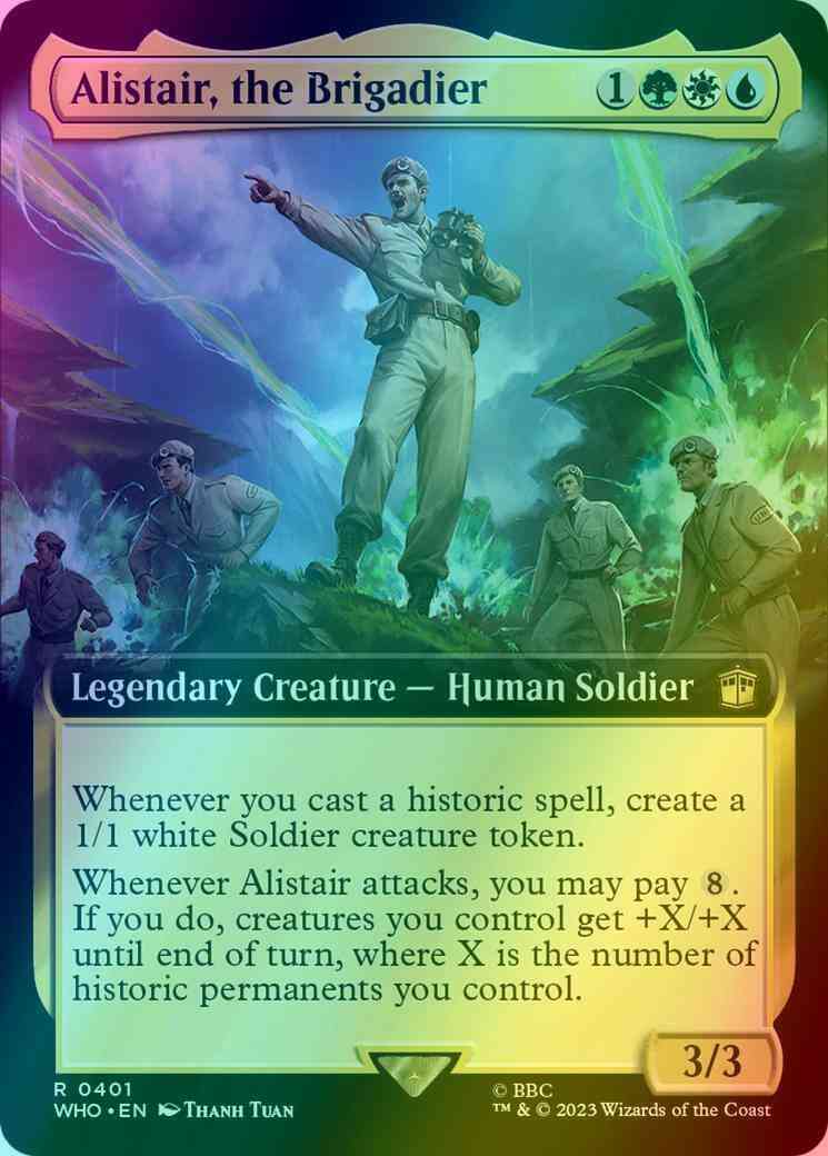 Alistair, the Brigadier [401] [Extended Art] [Universes Beyond: Doctor Who] [Foil]