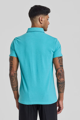 Believe Turquoise Polo T-Shirt