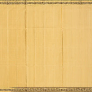 Magenta Handloom Soft Silk Saree With Stripes & Beige Border