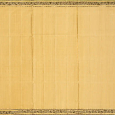 Magenta Handloom Soft Silk Saree With Stripes & Beige Border