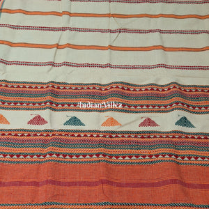 White Dongaria Handloom Shawl