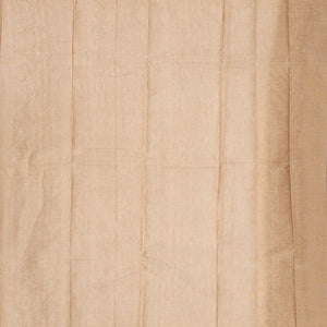 Beige Handloom Rasipuram Cotton Saree With Temple Buttas