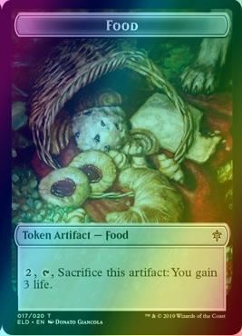 Bear Token (08) // Food Token (17) [Throne of Eldraine Tokens] [Foil]