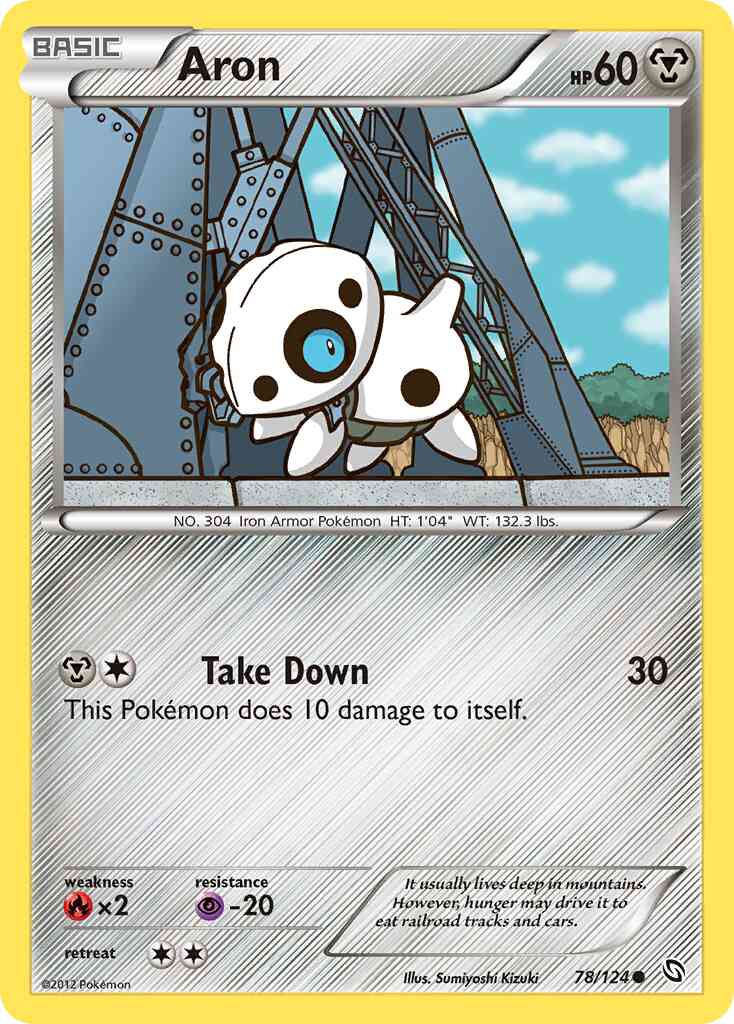 Aron - 78/124 - Common [bw6-78] [Reverse Holo]
