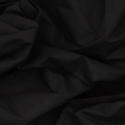 Black Mangalagiri Cotton Saree With Contrast Border