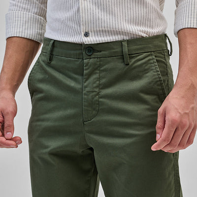 Olive Slim Fit Trousers