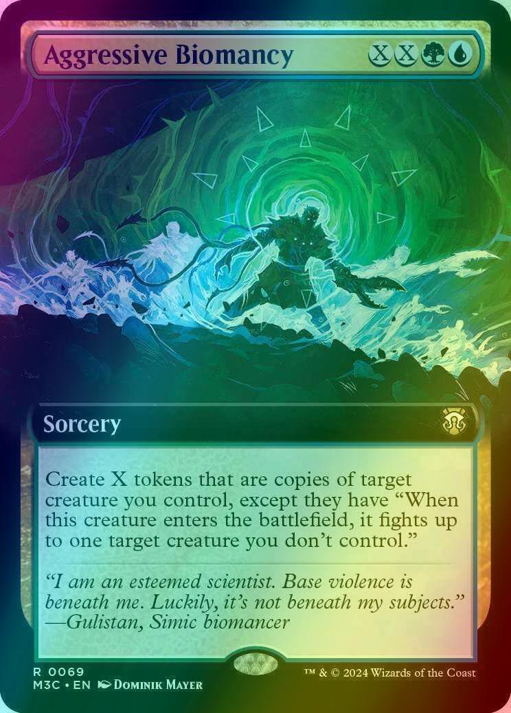 Aggressive Biomancy [69] [Extended Art] [Modern Horizons 3: Commander] [Ripple Foil]