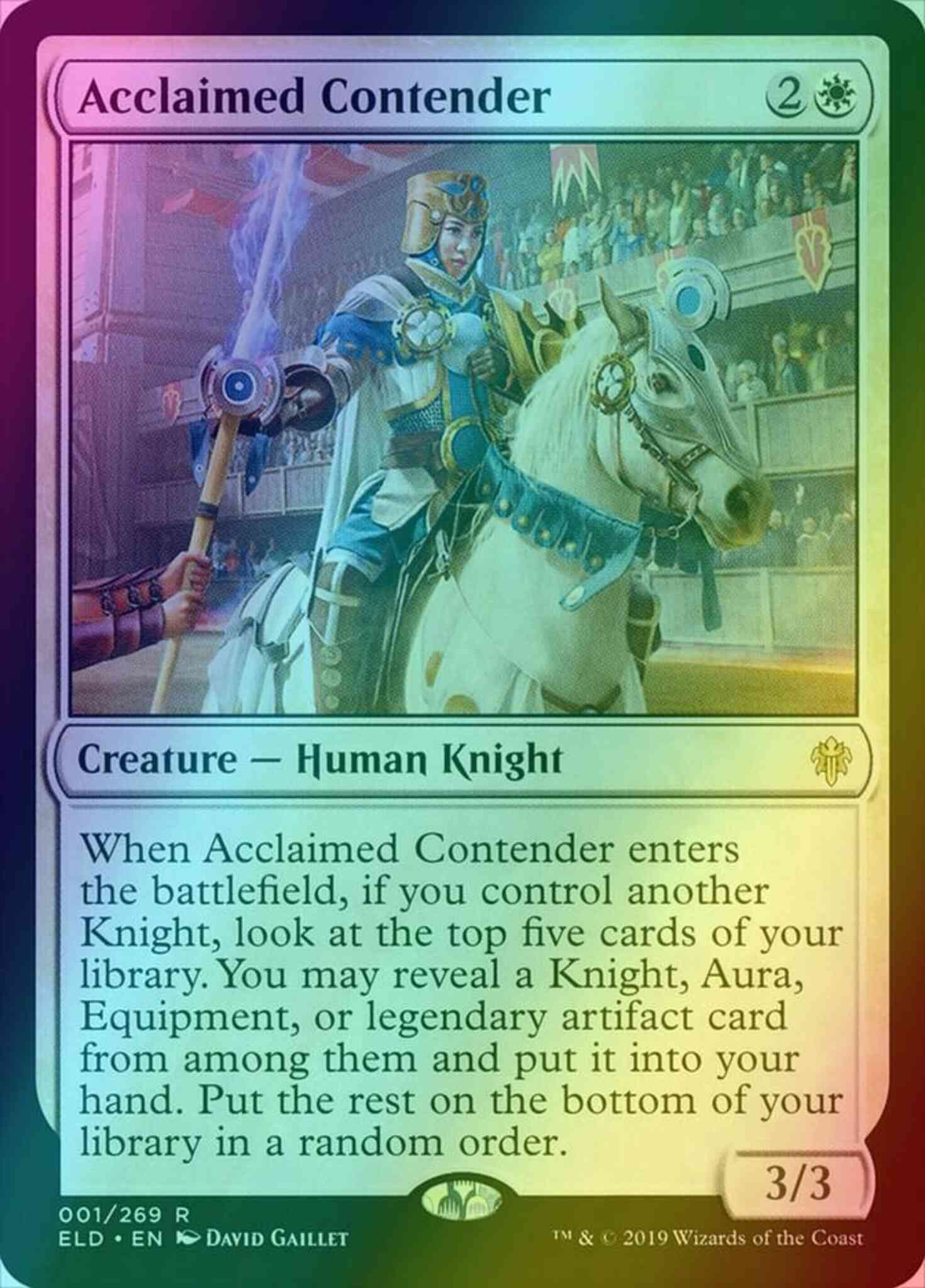 Acclaimed Contender [1] [Throne of Eldraine] [Foil]