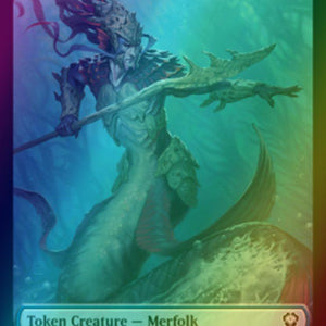 Bird Token (02) // Merfolk Token (05) [DMU/DMC Set Symbol] [Dominaria United: Tokens] [Foil]