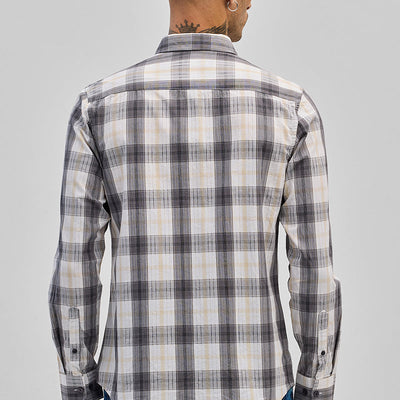 Grey Checks Slim Fit Shirt