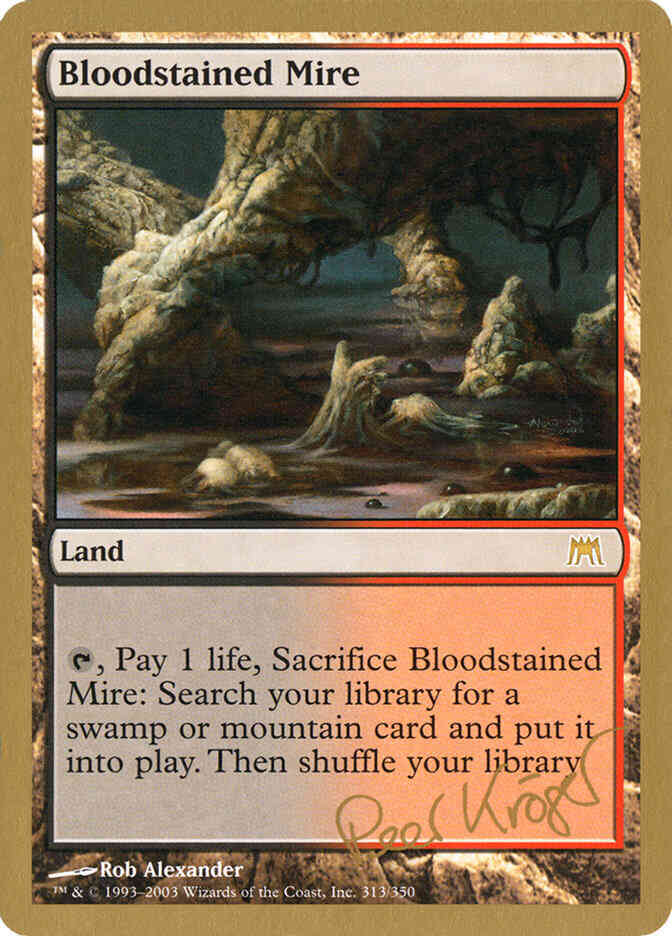 Bloodstained Mire [pk313] [Peer Kroger] [World Championship Decks 2003] [Non-Foil]