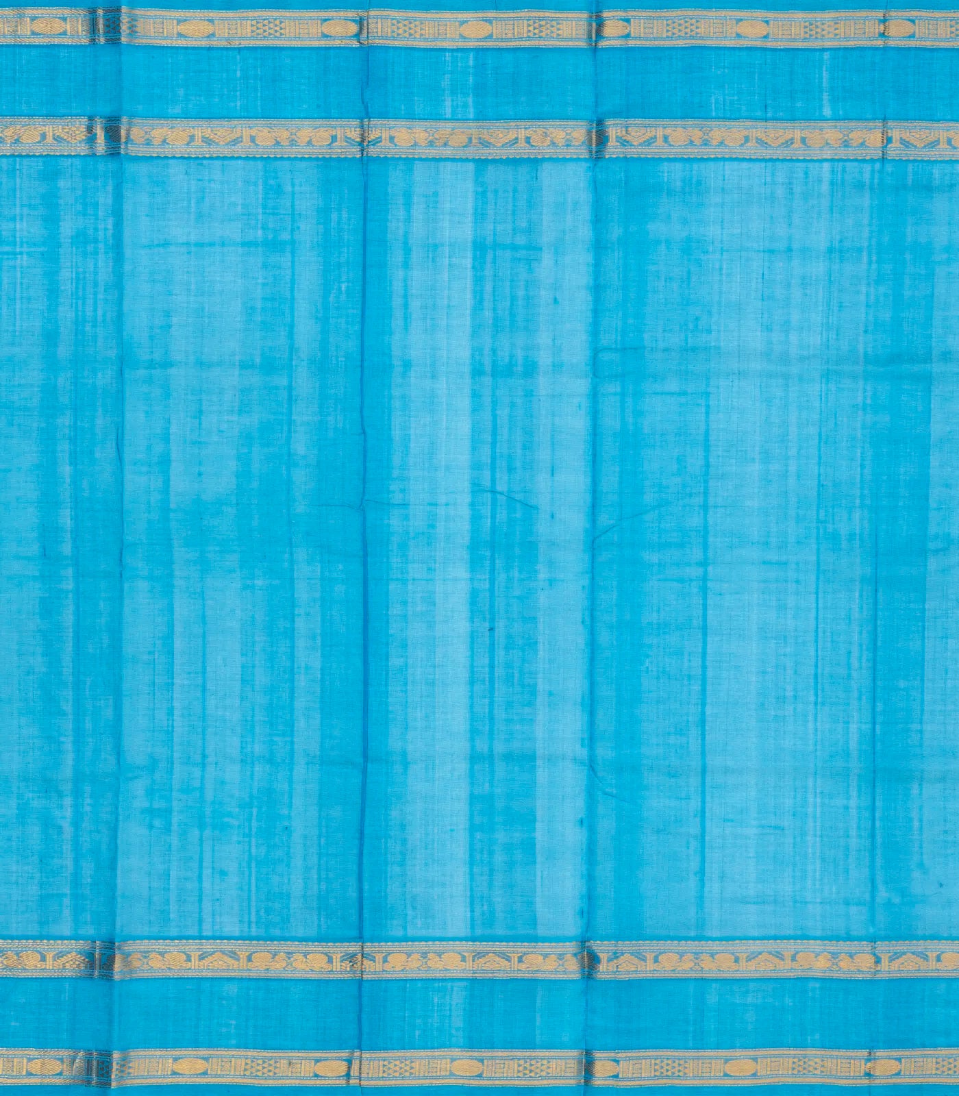 Crimson Handloom Silk Cotton Saree With Stripes