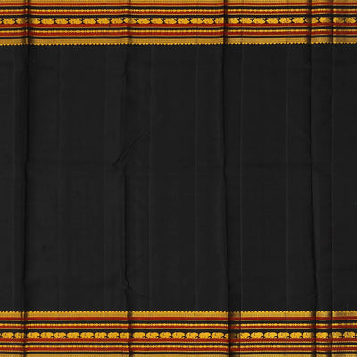 Light Green Handloom Kanchipuram Korvai Silk Saree With Floral Buttas