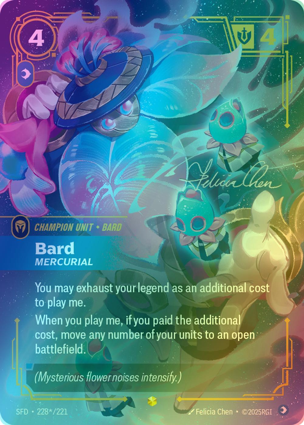 Bard - Mercurial (Signature) - 228*/221 [Spiritforged] [Foil]