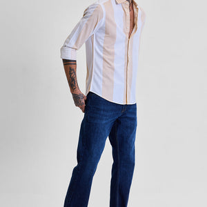 Yellow Stripes Slim Fit Shirt