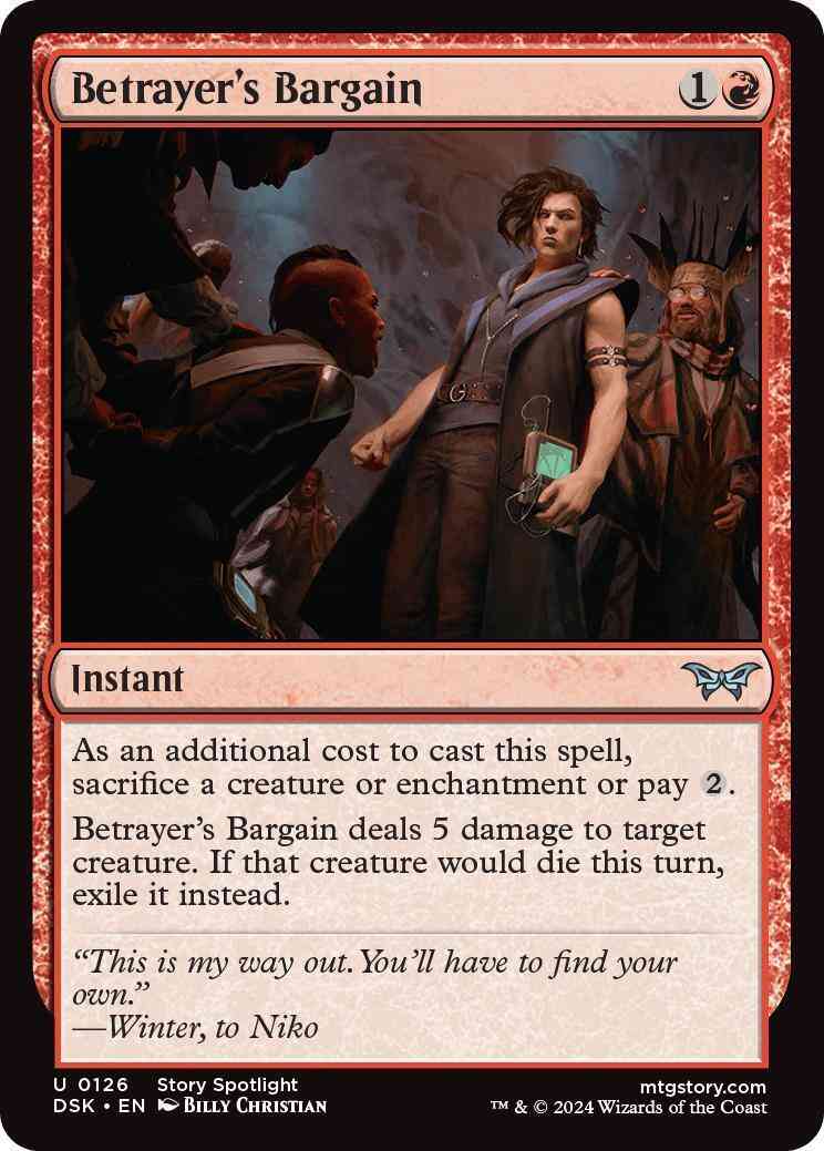 Betrayer's Bargain [126] [Duskmourn: House of Horror] [Non-Foil]