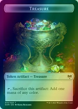 Bird Token (05) // Treasure Token (19) [Kaldheim Tokens] [Foil]
