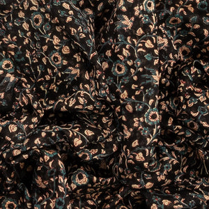 Black Woven Chanderi Cotton Saree With Red Border