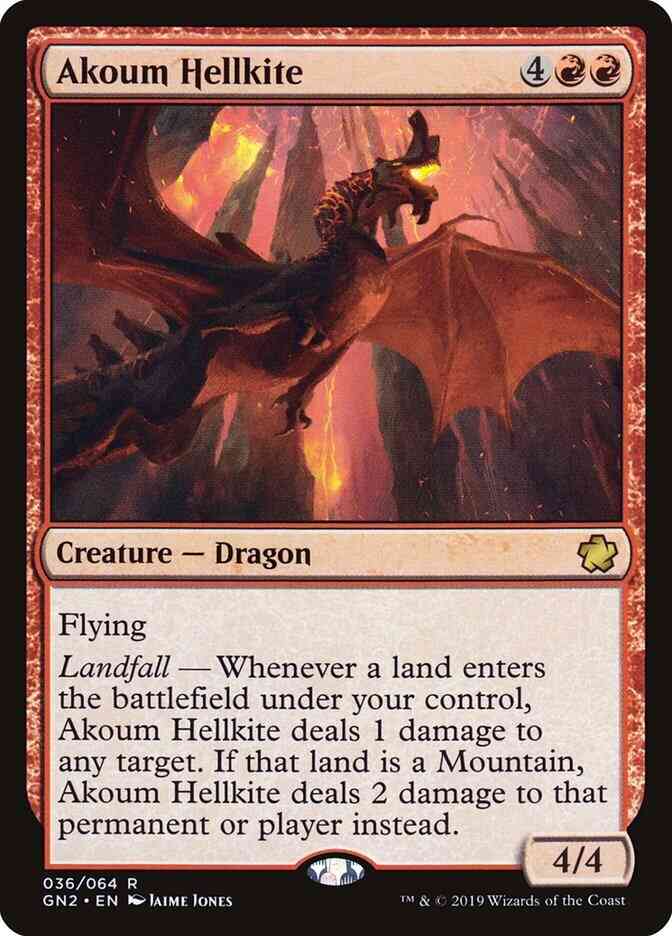 Akoum Hellkite [36] [Game Night 2019] [Non-Foil]