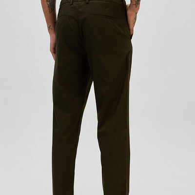 Olive Slim Fit Trousers