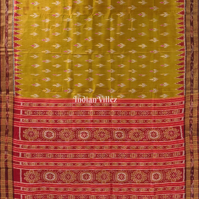 Mehendi Dual Tone Mayur Chandrika Khandua Silk Saree