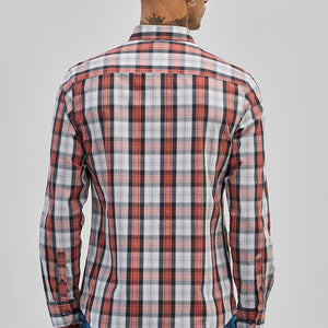 Red Checks Slim Fit Shirt