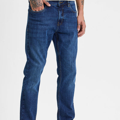 Dark Blue Regular Fit Jeans