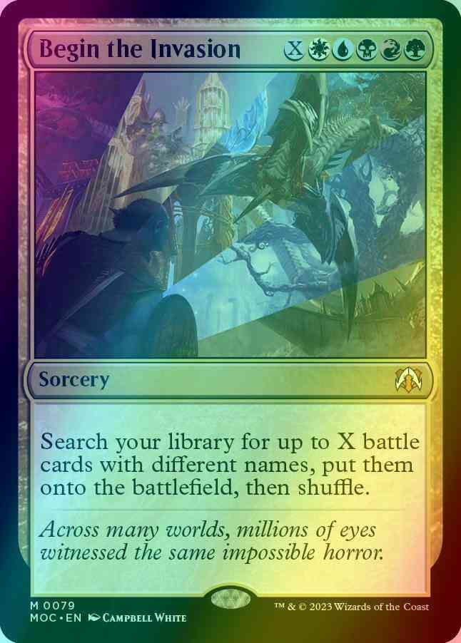 Begin the Invasion [79] [March of the Machine: Commander] [Foil]
