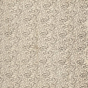 Black Woven Jaipur Cotton Saree With Taupe Printed Floral Motifs