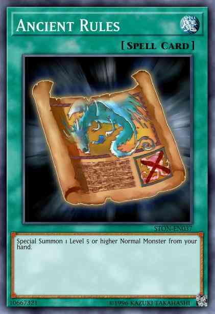 Ancient Rules - STON-EN037 - Rare - 1st Edition