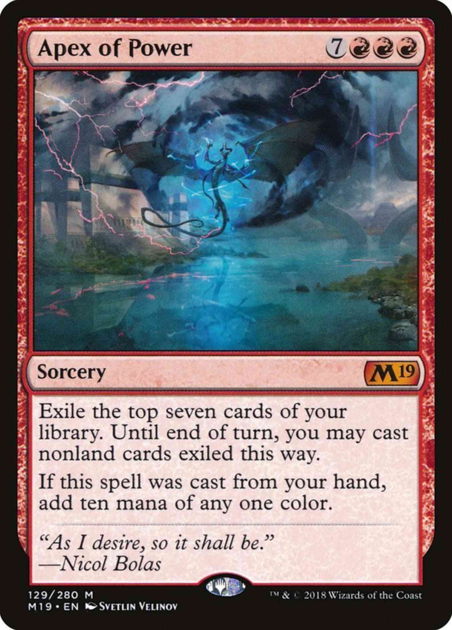Apex of Power [129] [Core Set 2019] [Non-Foil]
