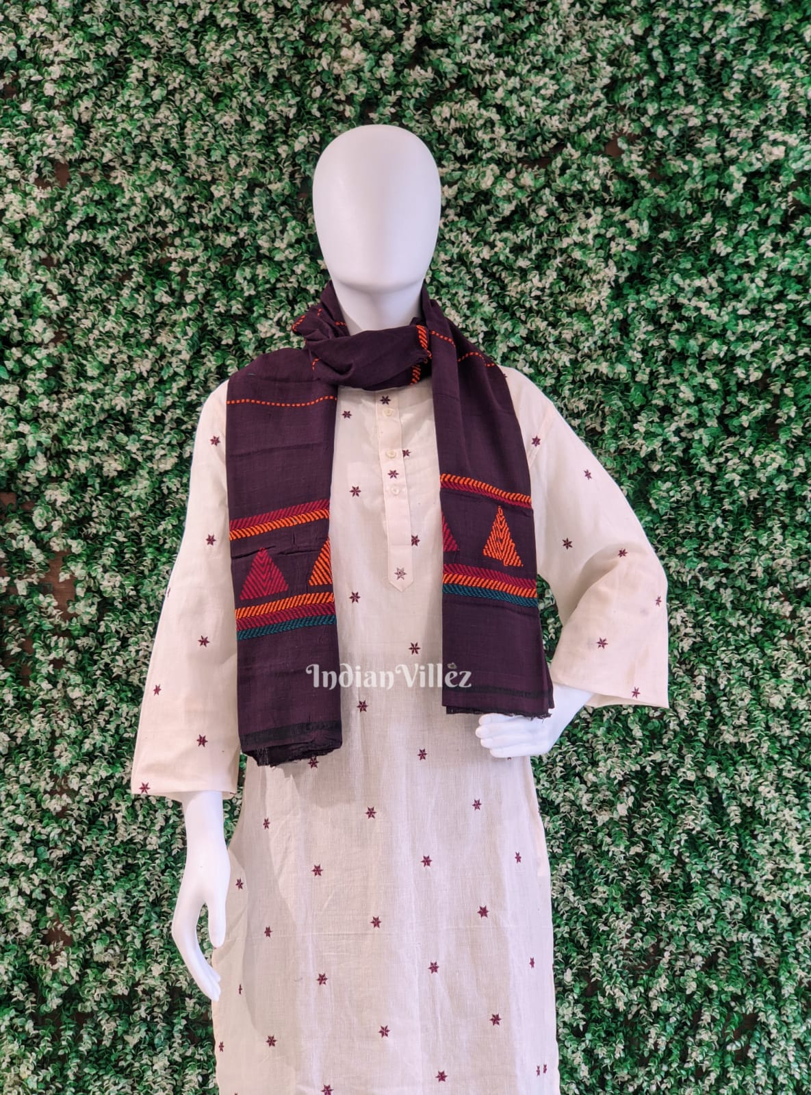 Walnut Brown Odisha Handloom Dongria Cotton Stole