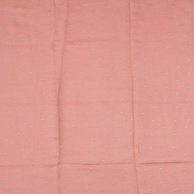 Peach & Taupe Woven Banarasi Tissue Silk Saree With Zari Stripes