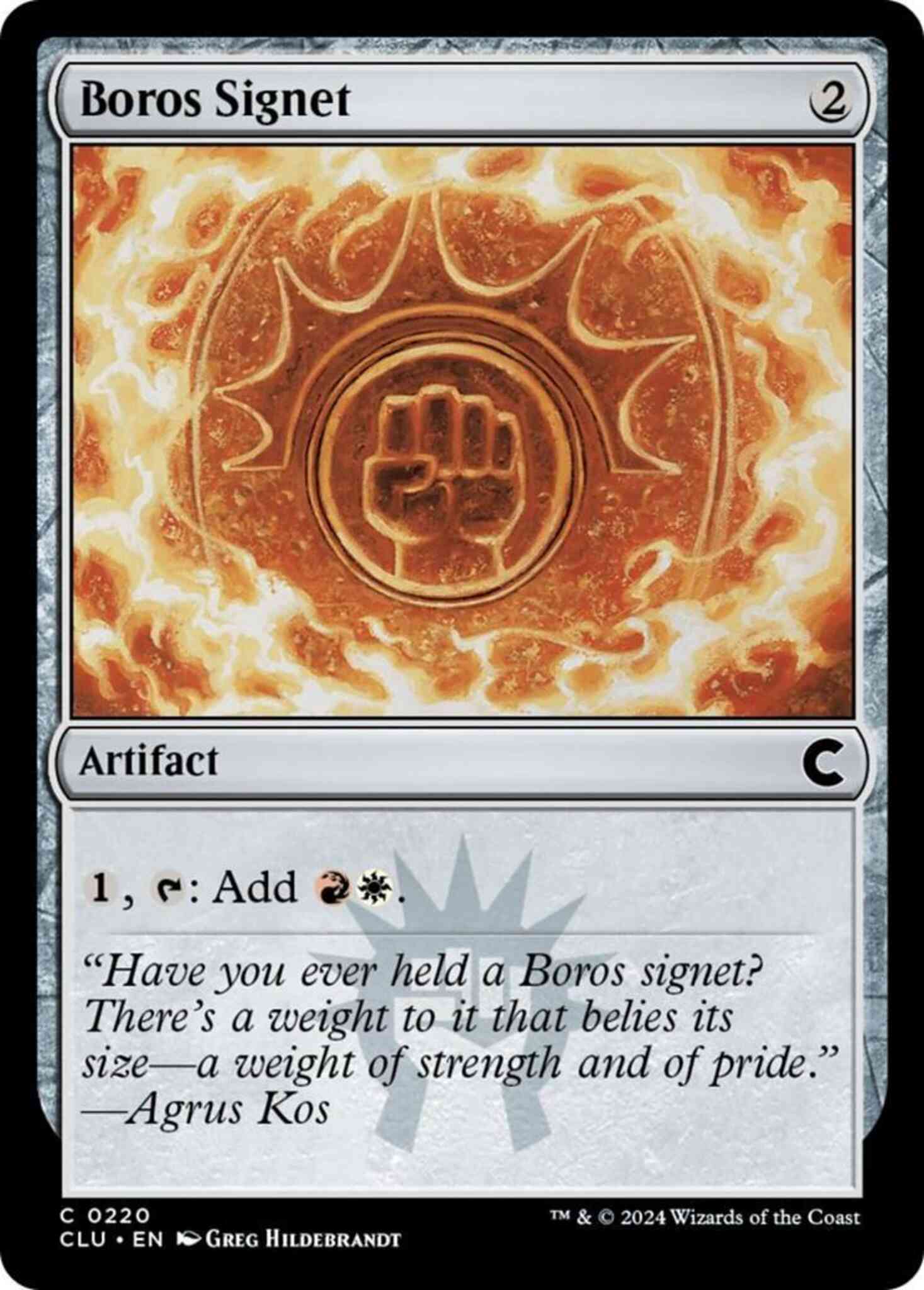 Boros Signet [220] [Ravnica: Clue Edition] [Non-Foil]