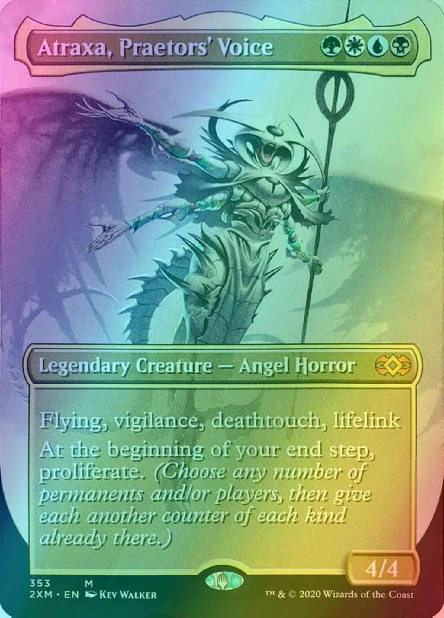 Atraxa, Praetors' Voice [353] [Borderless] [Double Masters] [Foil]