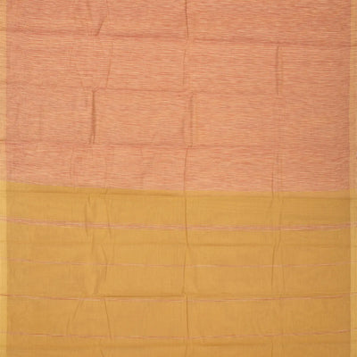 Dusty Pink Handloom Rasipuram Cotton Saree With Stripes