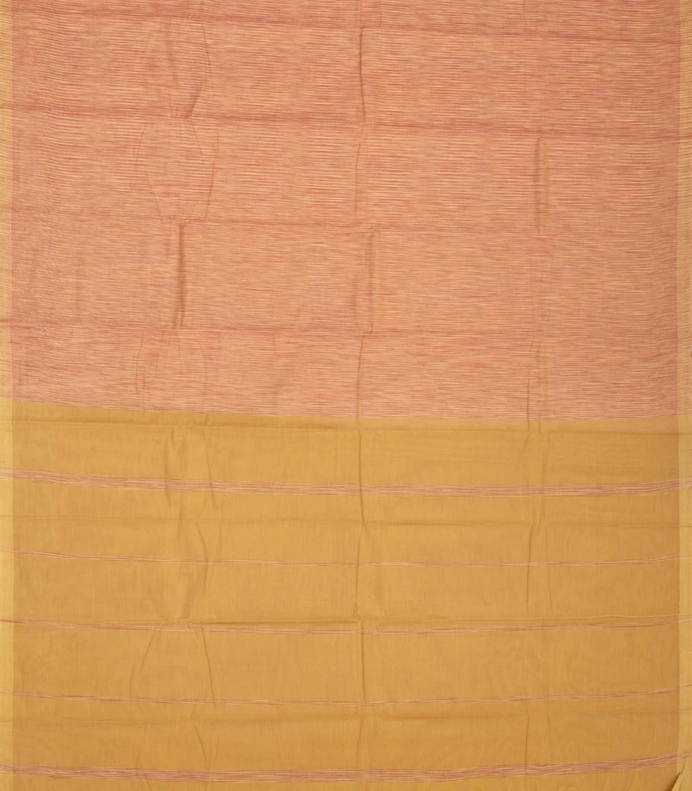 Dusty Pink Handloom Rasipuram Cotton Saree With Stripes