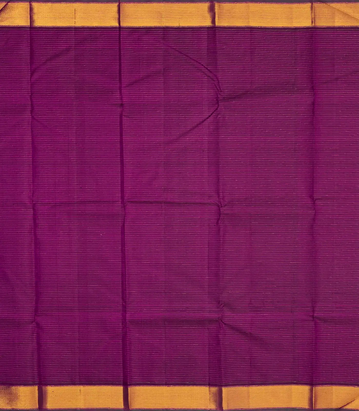 Magenta Handloom Kanchipuram Silk Saree With Zari Checks