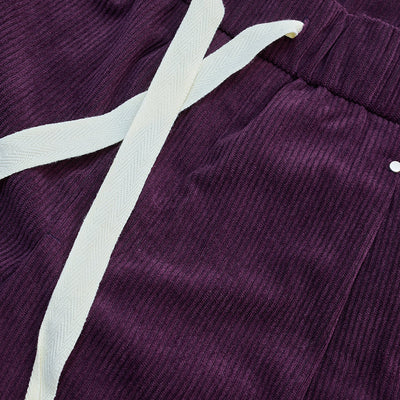 Purple Corduroy Relaxed Fit Trousers
