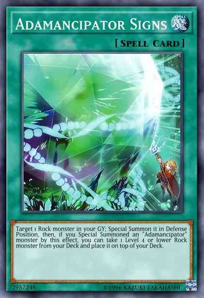 Adamancipator Signs - SESL-EN011 - Super Rare - 1st Edition