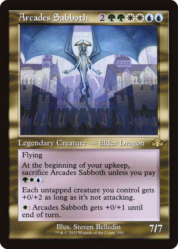 Arcades Sabboth [355] [Retro Frame] [Dominaria Remastered] [Non-Foil]