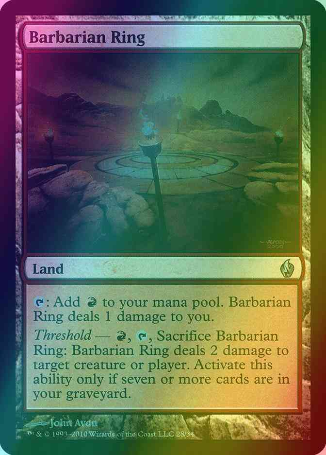 Barbarian Ring [28] [Premium Deck Series: Fire and Lightning] [Foil]