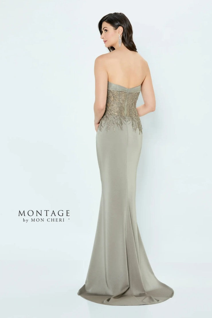 Montage 122909 Long Evening Gown Beaded Formal Dress
