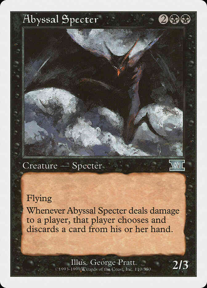 Abyssal Specter [110] [Classic Sixth Edition] [Non-Foil]