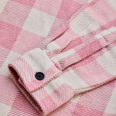 Pink Flannel Checks Overshirt