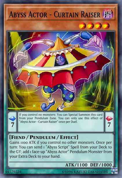 Abyss Actor - Curtain Raiser - BLLR-EN012 - Ultra Rare - 1st Edition